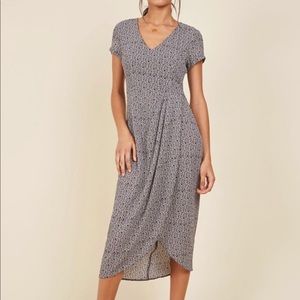 Modcloth Crepes and Coffee Midi Dress - Sunnygirl